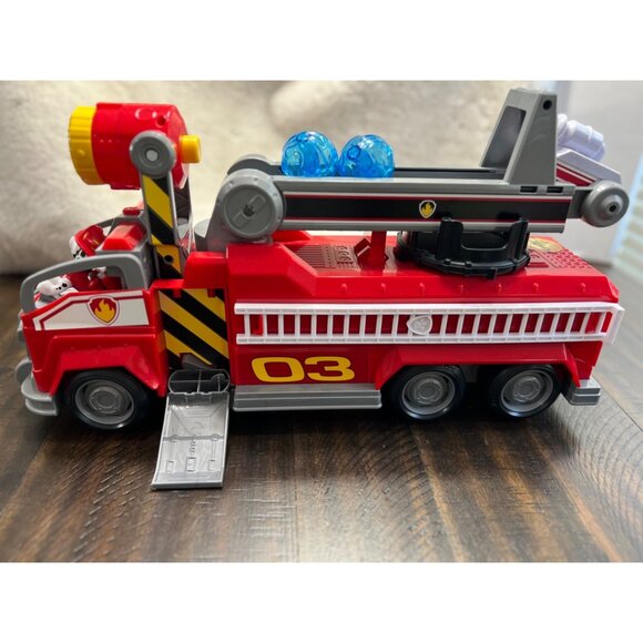 Paw Patrol Ultimate Rescue Fire Truck Toy With Marshall & Accessories - Picture 1 of 9